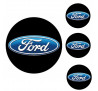 Logo na stredy kolies - živicové 4ks - FORD 50mm