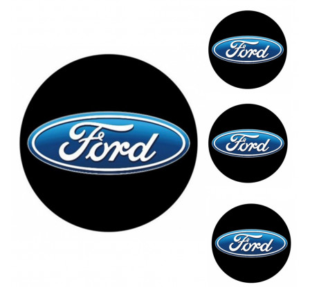 Logo na stredy kolies - živicové 4ks - FORD 50mm