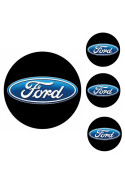 Logo na stredy kolies - živicové 4ks - FORD 50mm