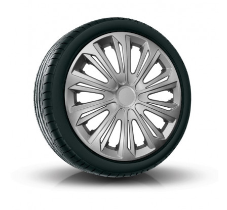 Puklice na auto 16" Strong Sivé 4ks