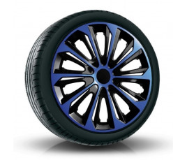 Puklice na auto 16" STRONG duocolor modré
