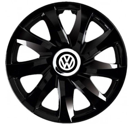 Puklice kompatibilné na auto Volkswagen 13" DRIFT čierne