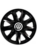 Puklice kompatibilné na auto Volkswagen 13" DRIFT čierne