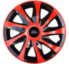 Puklice na auto Ford 15" DRACO duocolor červené