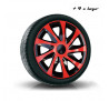 Puklice na auto Ford 15" DRACO duocolor červené
