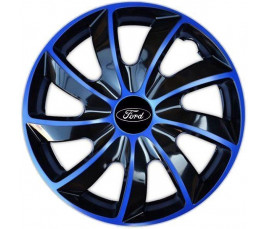 Puklice na auto Ford 17" QUAD modré