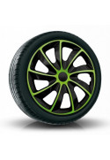 Puklice na auto 17" QUAD Zelené