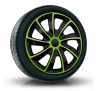 Puklice na auto 17" QUAD Zelené