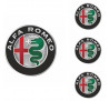 Logo na stredy kolies - živicové 4ks - ALFA ROMEO 55mm