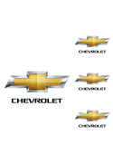 Logo na stredy kolies - živicové 4ks - CHEVROLET 55mm