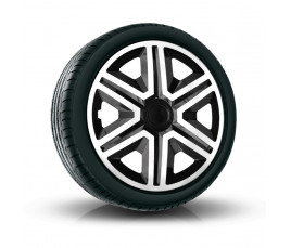 Puklice na auto 16" Action bielo - čierne