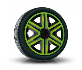 Puklice na auto 16" Action - zelené