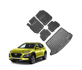 Hyundai Kona 2017- Vanička REZAW 230645 + koberce REZAW 201620