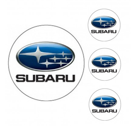 Logo na stredy kolies - živicové 4ks - SUBARU 55mm