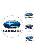 Logo na stredy kolies - živicové 4ks - SUBARU 55mm