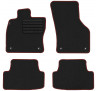 Koberce textilné SEAT LEON III 2012-2019  červený lem