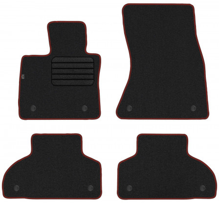 Koberce textilné BMW X6   F16 2015 - 2020 červené