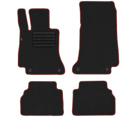 Koberce textilné MERCEDES CLASS E W213 2016-2023 červený lem