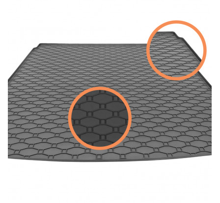 Gumová vaňa do kufra Rigum - Fiat 500L 2012 -