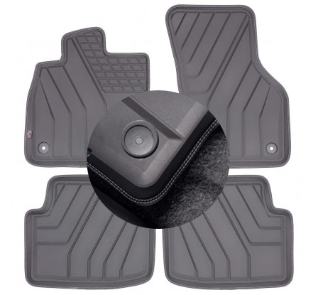 Audi A3 8V 2012- EKO koberce SPARTLine biela + biela niť