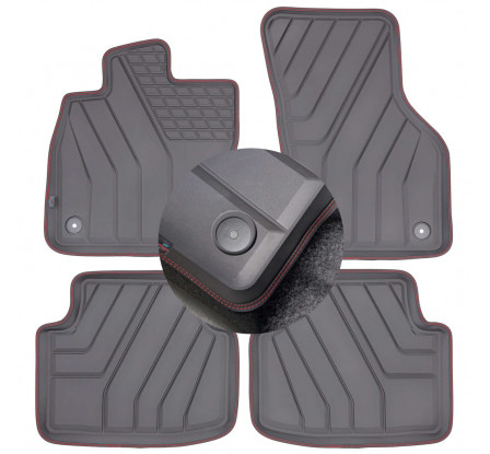 Audi A3 8V 2012- EKO koberce SPARTLine červená + červená niť