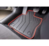 Seat LEON III 2013- EKO koberce Nubuk červený + červená nitka