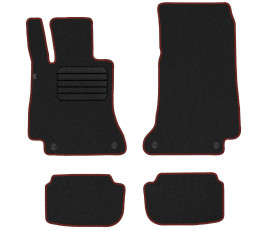 Koberce textilné MERCEDES CLASS E W213 Coupe 2016- červený lem