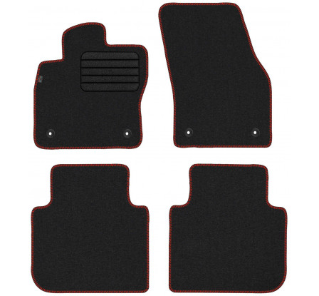 Koberce textilné Škoda Kodiaq 2016- červený lem