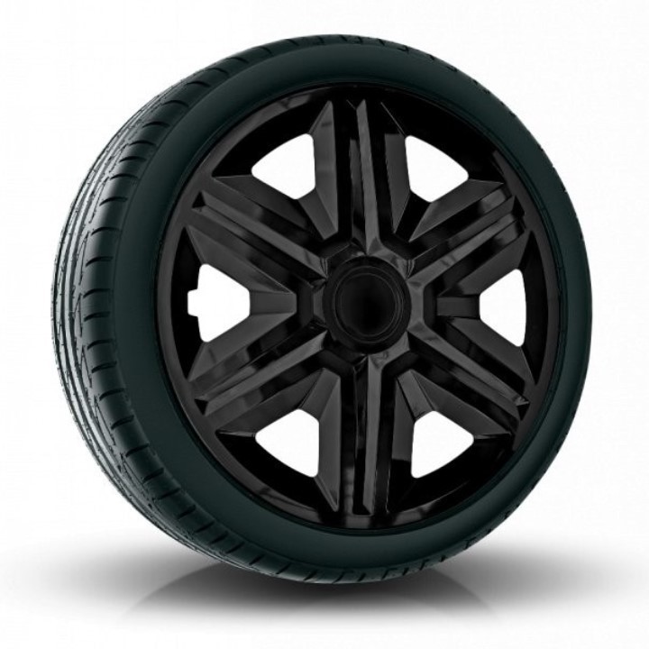 NRM Puklice kompatibilné na auto Alfa Romeo 14" Action Čierne 4ks