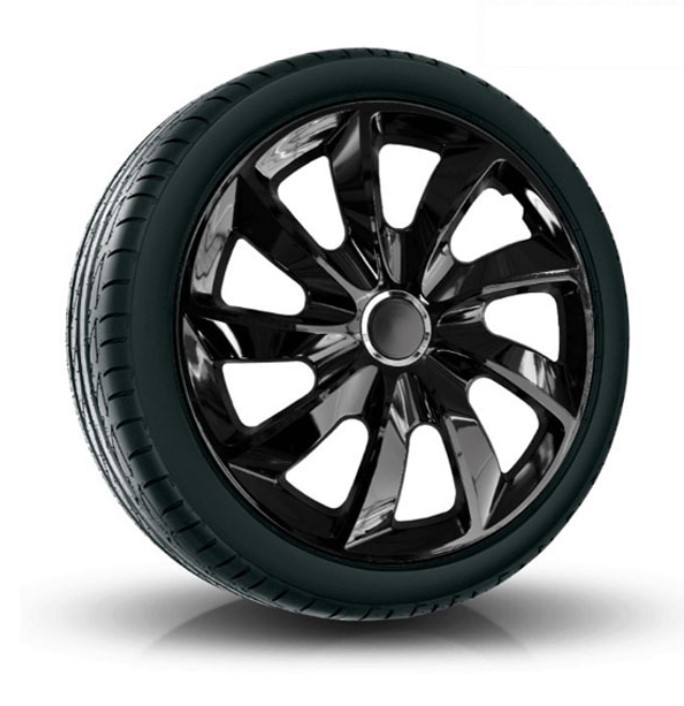 NRM Puklice kompatibilné na auto Alfa Romeo 14" STIG Čierne 4ks