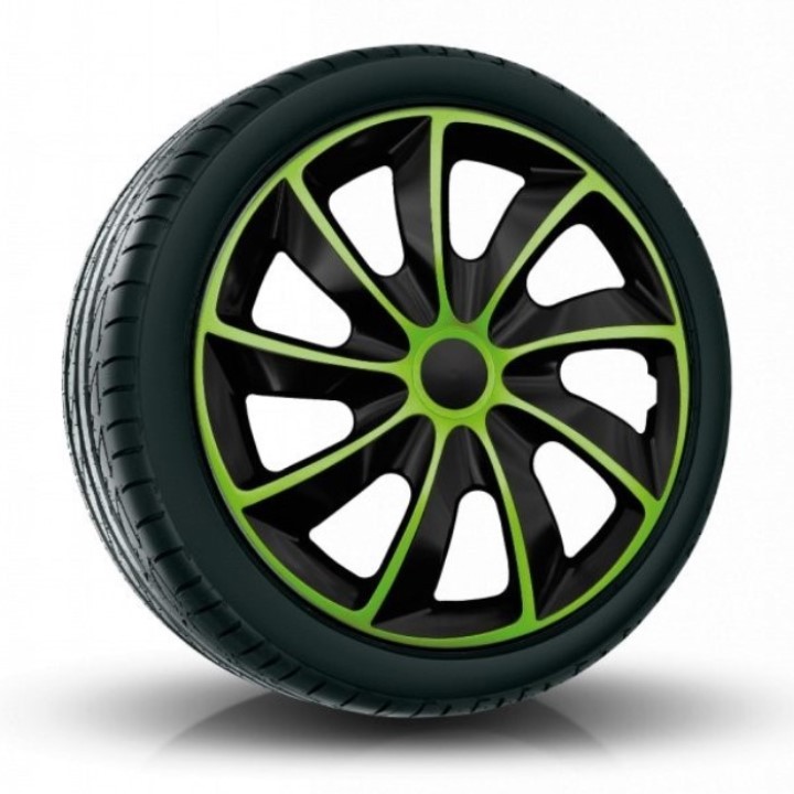 NRM Puklice kompatibilné na auto Alfa Romeo 14" QUAD Zelené 4ks