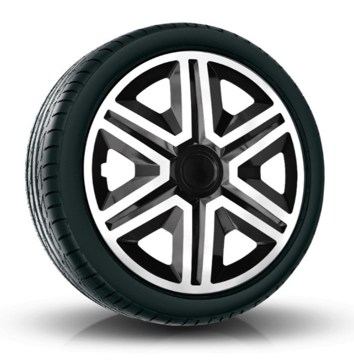 NRM Puklice kompatibilné na auto Ford 14" Action Bielo - Čierne 4ks