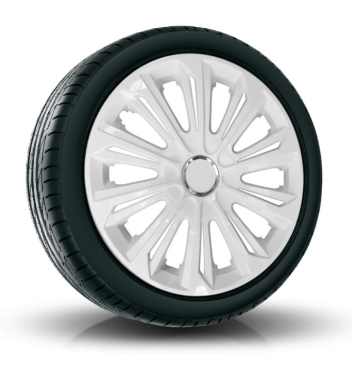 NRM Puklice kompatibilné na auto Hyundai 14" STRONG Biele 4 ks