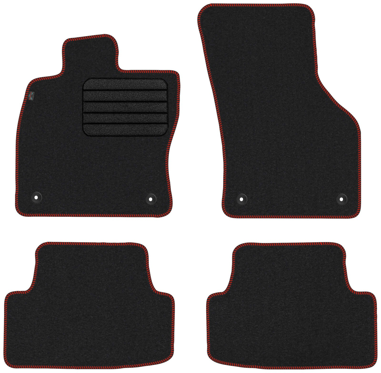 E&N Autoparts s.r.o. Koberce textilné SEAT LEON III 2012-2019  červený lem
