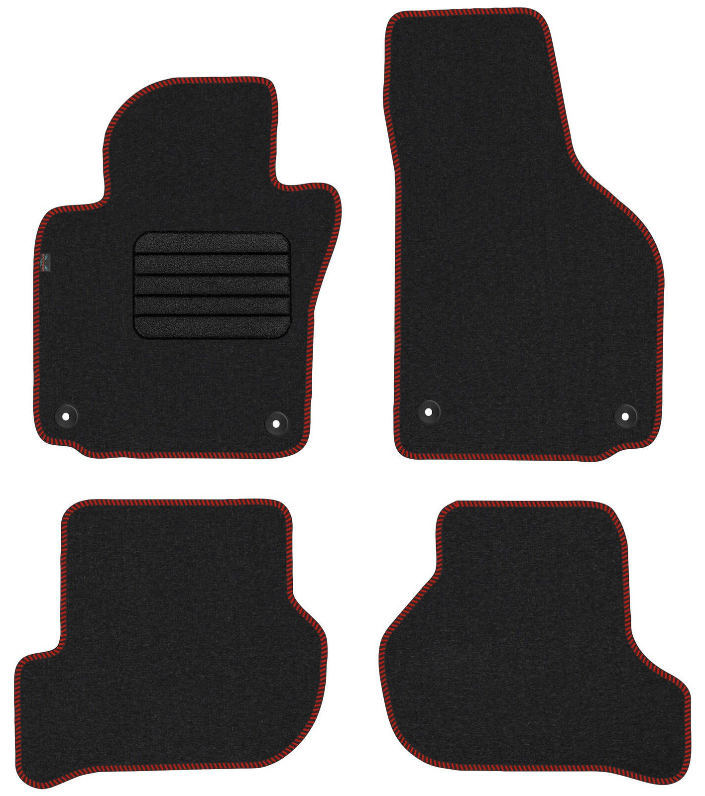 E&N Autoparts s.r.o. Koberce textilné VW GOLF V 2004 - 2008 červený lem